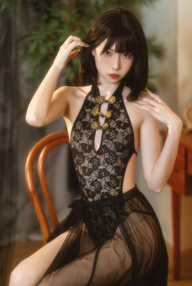许岚LAN – NO.009 黑纱旗袍[40P-487MB]